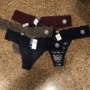 Aerie Lace Thong Bundle